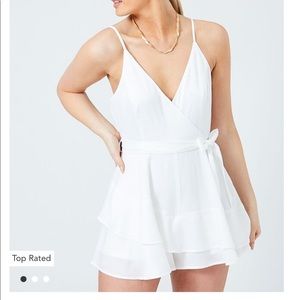 Altar’d State - Artesia White Romper - Size Medium